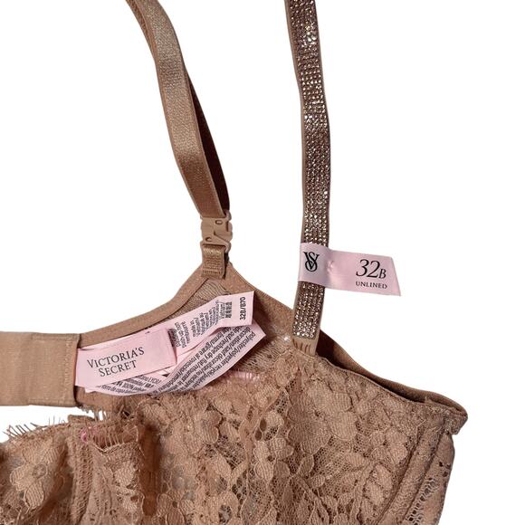 Victoria's Secret Dream Angels Wicked Twinkle Shine Strap Balconette Bra 32B - Picture 3 of 3